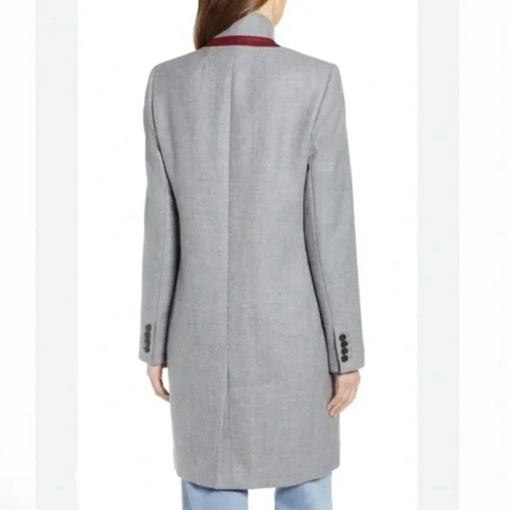 J. Crew Regent Grey Wool Top Coat 4P
